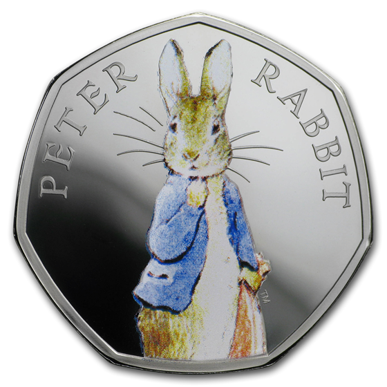 2019 Great Britain Silver 50p Beatrix Potter Proof (Peter Rabbit) 2019 Great Britain Silver 50p Beatrix Potter Proof (Peter Rabbit)